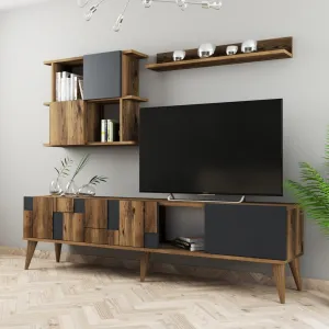 TV skrinka / Obývacia stena Madrid - Anthracite