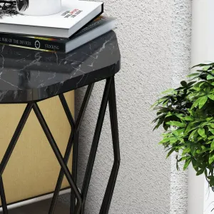 Príručný stolík / Odkladací stolík Sofya - Black Marble