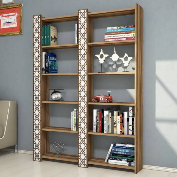 Knižnica City 2 - Walnut, White