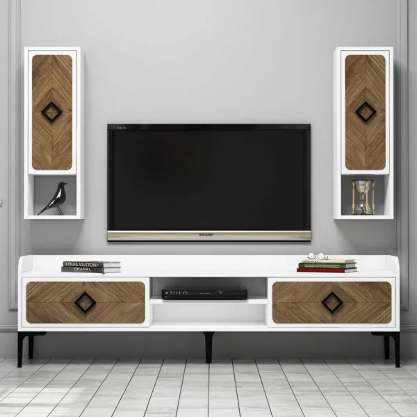 TV skrinka / Obývacia stena Samba - White