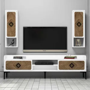 TV skrinka / Obývacia stena Samba - White
