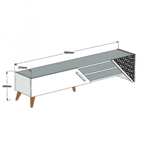 TV stolík Beril 2 - Walnut