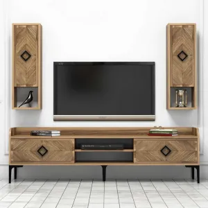 TV skrinka / Obývacia stena Samba - Walnut