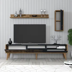 TV skrinka / Obývacia stena Valensiya - Walnut, Anthracite