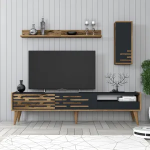 TV skrinka / Obývacia stena Valensiya - Walnut, Anthracite