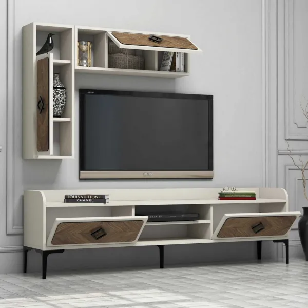 TV skrinka / Obývacia stena Samba - Cream