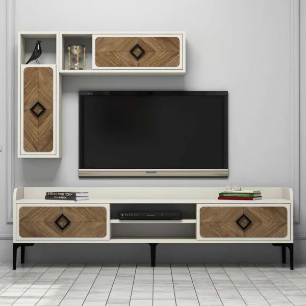 TV skrinka / Obývacia stena Samba - Cream