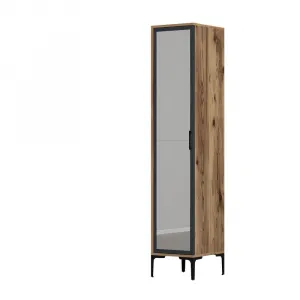 Šatníková skriňa Kumsal R - Walnut, Anthracite