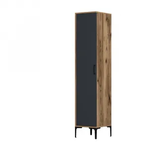 Šatníková skriňa Kumsal S - Walnut, Anthracite