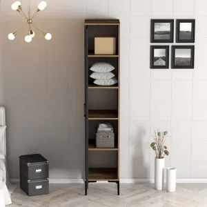 Šatníková skriňa Kumsal S - Walnut, Anthracite