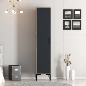 Šatníková skriňa Kumsal S - Walnut, Anthracite