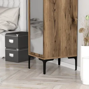 Šatníková skriňa Kumsal R - Walnut