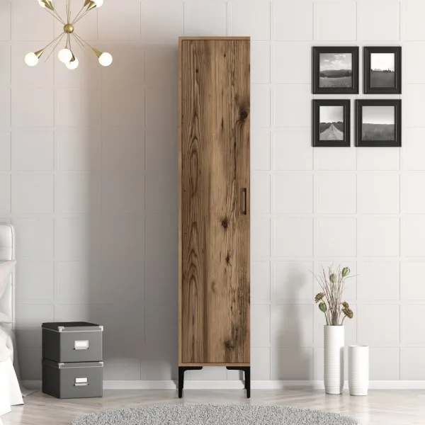 Šatníková skriňa Kumsal S - Walnut