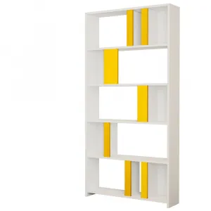 Knižnica Lima - White, Yellow