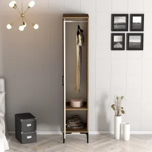 Šatníková skriňa Kumsal P - Walnut, Cream