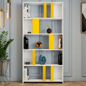 Knižnica Lima - White, Yellow