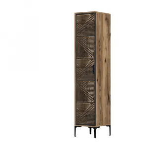Šatníková skriňa Kumsal P - Walnut, Anthracite