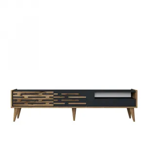 TV stolík Valensiya - Walnut, Anthracite