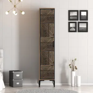 Šatníková skriňa Kumsal P - Walnut, Anthracite