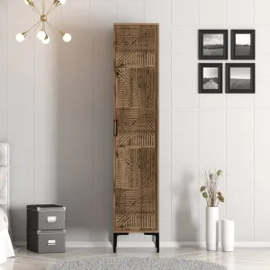 Šatníková skriňa Kumsal P - Walnut