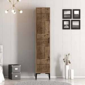 Šatníková skriňa Kumsal P - Walnut