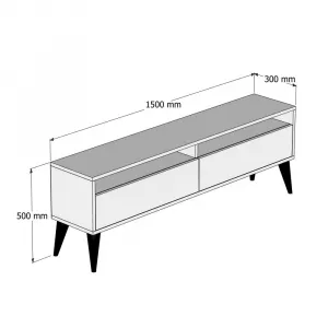 TV stolík Best 2 - Walnut