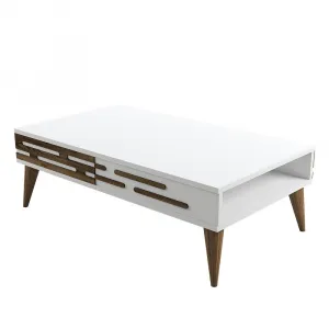 Konferenčný stolík Valensiya - Walnut, White