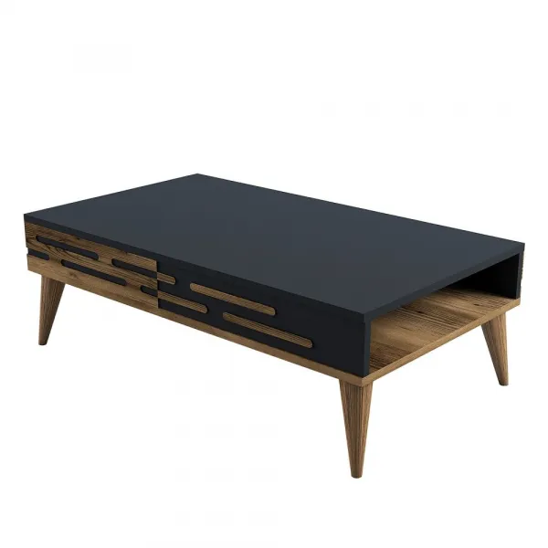 Konferenčný stolík Valensiya - Walnut, Anthracite
