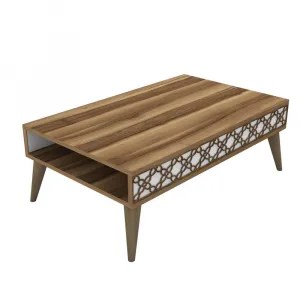 Konferenčný stolík City - Walnut, White