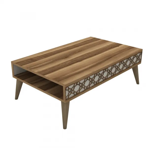 Konferenčný stolík City - Walnut, Cream