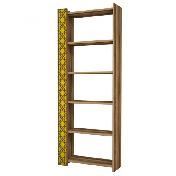 Knižnica City - Walnut, Yellow