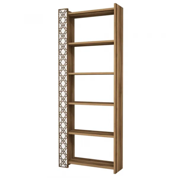 Knižnica City - Walnut, White