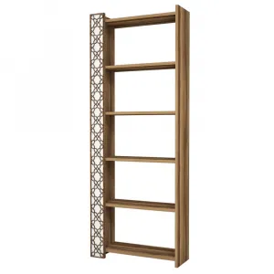 Knižnica City - Walnut, White