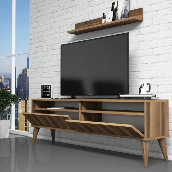 TV skrinka / Obývacia stena Best - Walnut