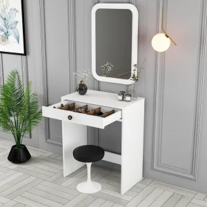 Toaletný stolík Lizbon Mirror - White