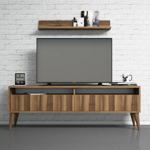 TV skrinka / Obývacia stena Best - Walnut