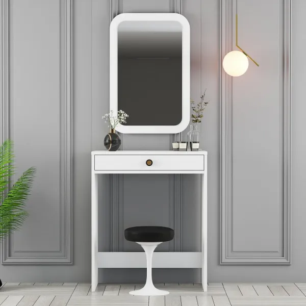 Toaletný stolík Lizbon Mirror - White