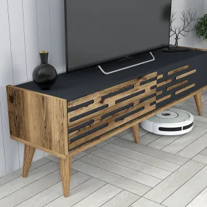 TV skrinka / Obývacia stena Valensiya 140 - Walnut, Anthracite