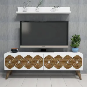 TV skrinka / Obývacia stena Nisan - White