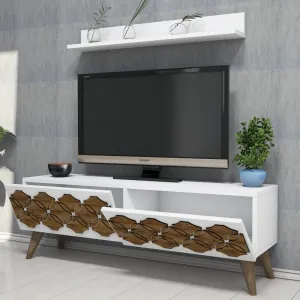 TV skrinka / Obývacia stena Nisan - White