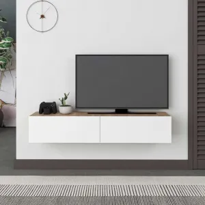 TV stolík Francy 135 - Sapphire Oak, White