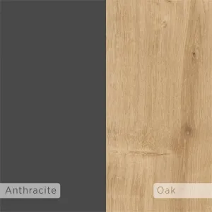 TV stolík Francy 180 - Sapphire Oak, Anthracite