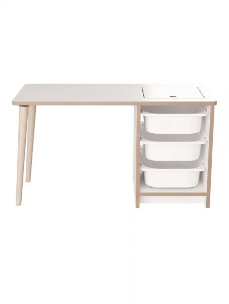 Set detský stôl so stoličkou - Biela