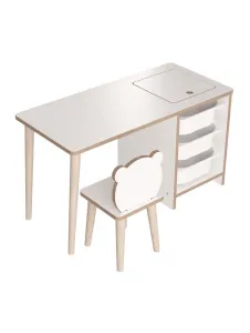 Set detský stôl so stoličkou - Biela