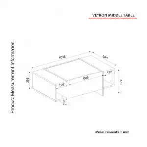 Kalune Design Sada nábytku do obývacího pokoje Veyron hnědá/mramor/zlatá