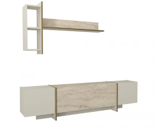 TV skrinka / Obývacia stena Veyron - Travertine