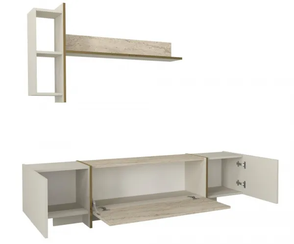 TV skrinka / Obývacia stena Veyron - Travertine