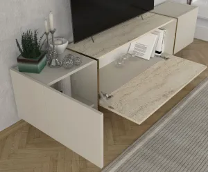 TV skrinka / Obývacia stena Veyron - Travertine