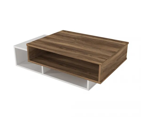 Konferenčný stolík Tab - White, Walnut