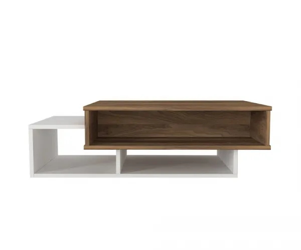 Konferenčný stolík Tab - White, Walnut
